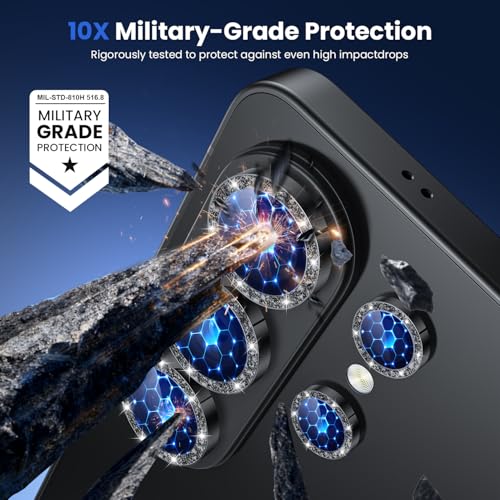 Image of WSKEN for Samsung Galaxy S26 Ultra Camera Lens Protector - Ultra Thin Case Friendly, 9H Shatterproof Tempered Glass with Anti Scratch Metal Circle Camera Screen Protector Cover Accessories, G Black