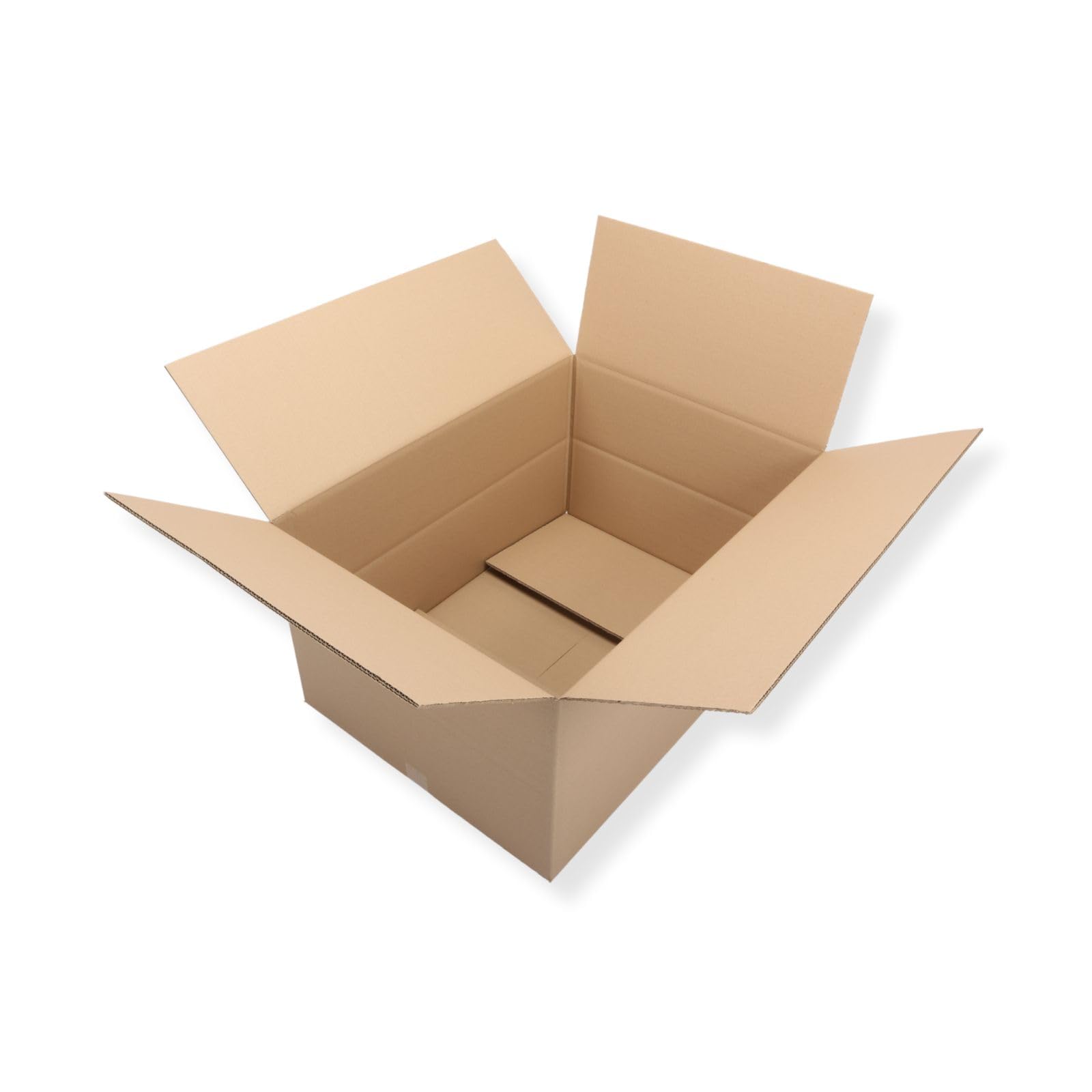 30 St. Faltkarton 800x600x400 2-wellig braun 2.40 BC-Welle Versandverpackung 80x60x40 Umzugs Bücherkartons mit Zusatzriller in der Mitte