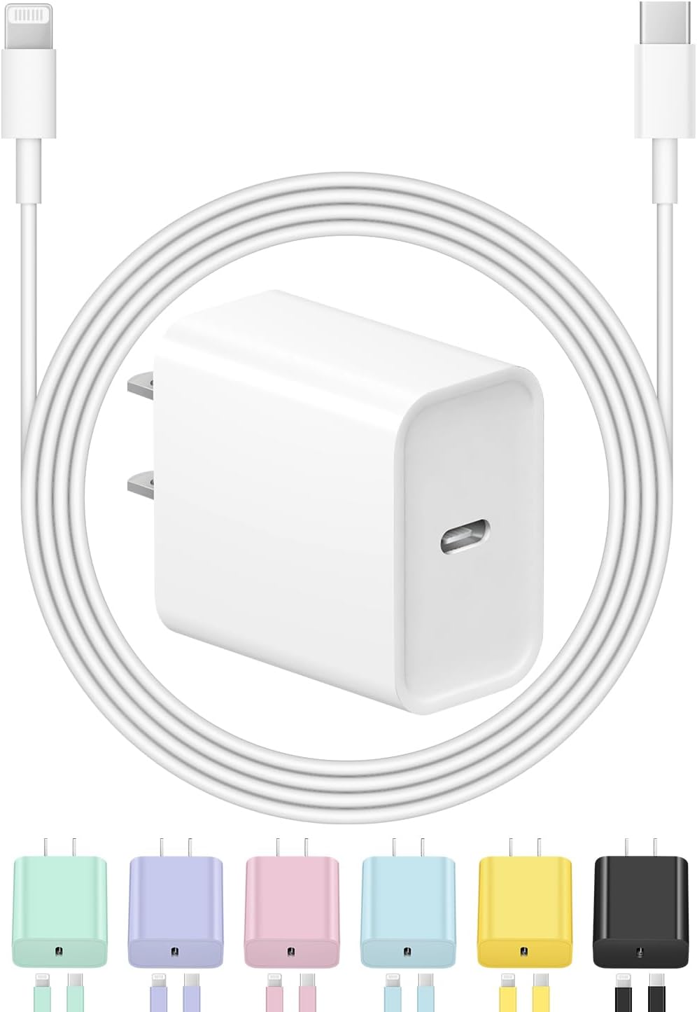 ROMITAZ iPhone Charger Fast Charging USB C Charger Block Type C Chargers Fast Charging 20W PD Wall Chargers with 6FT Cord for iPhone 14/14 Pro Max/13/13 Max/12/12 Pro Max/iPad
