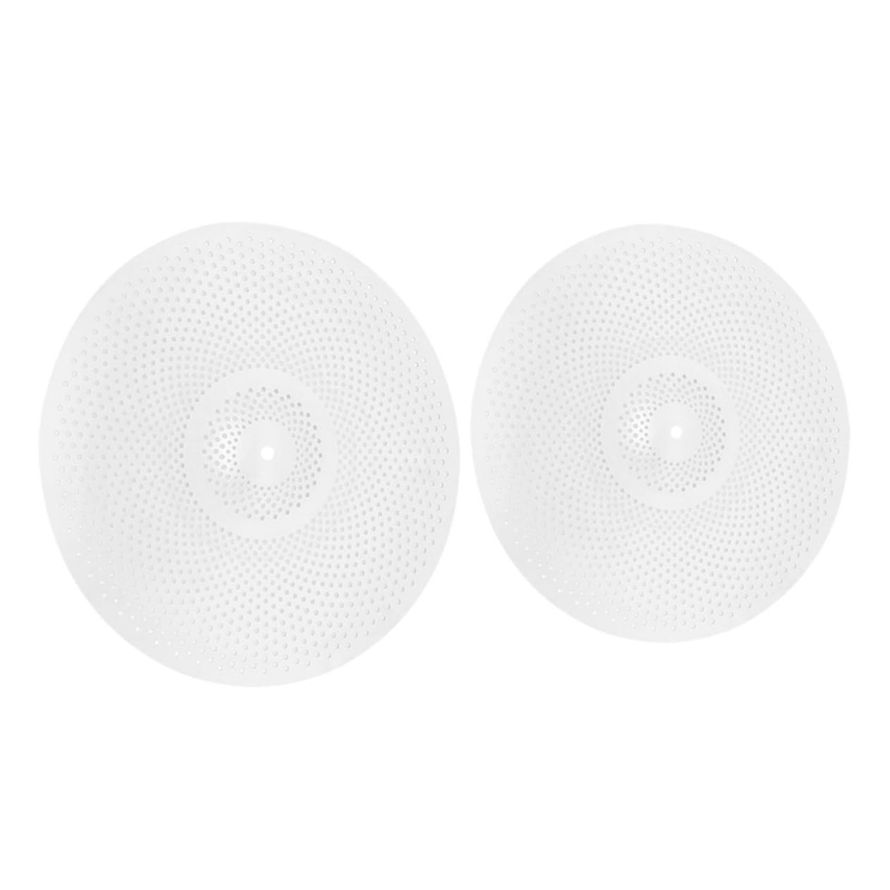 BESPORTBLE Kit 2 Pezzi Piatti Silenziatori per Batteria in Lega Argento 14/16 Pollici Riduzione Rumore e Vibrazione per Strumenti a Percussione