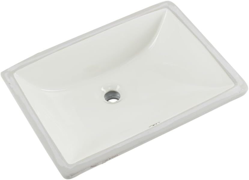 Rectangular Undermount Bathroom Sink Biscuit Rispa