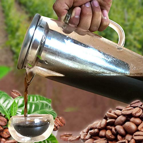 DONDOW Kaltes Gebräu Kaffeemaschine, 1 Quart, 32 Oz Iced Coffee Maker, Eistee-Maschine, Airtight kaltes Gebräu Pitcher… – Bild 3