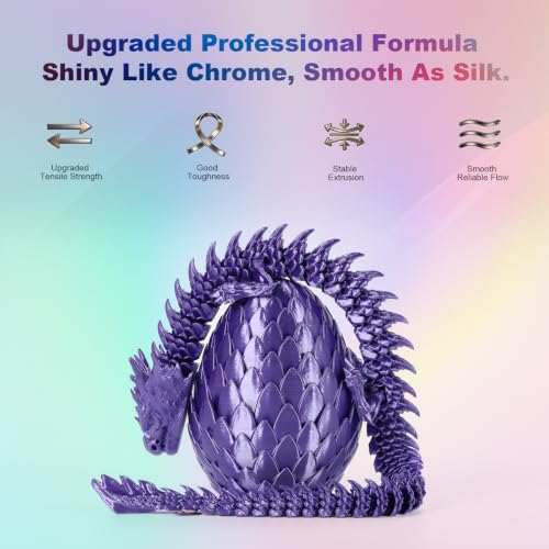 Image of iSANMATE Purple Filament, Silk Purple Pla 3D Printer Filament 1.75mm, 1kg