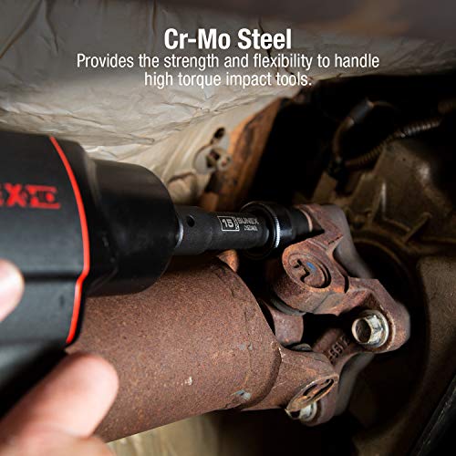 Sunex 2695, ½ Inch Drive Driveline Limited Clearance Socket Set, 12-Point, 9-Piece, Metric, 8Mm-17Mm, Cr-Mo Steel, Heavy Duty Storage Case #TOP3