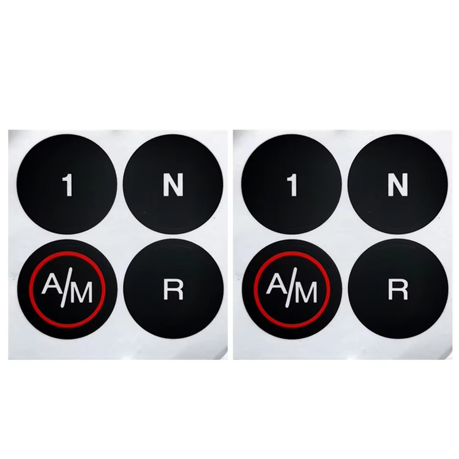 Repair Compatible with Fiat for 500 MTA Gearbox Decals Black Overlay Button Repair Decals Peeling Button Stickers Light Penetration Reduction