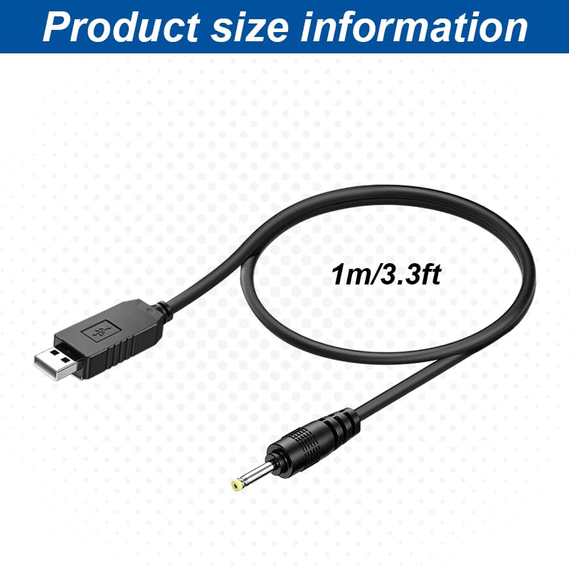 5V Electric Shaver Replacement Charging Cord, Compatible with Multi-function Grooming Trimmers, Stable Power Supply, Household Shaver Charging Replacement Accessory