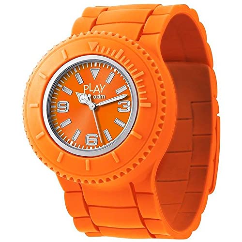Reloj analógico o.d.m. con movimiento de cuarzo y correa flexible de silicona