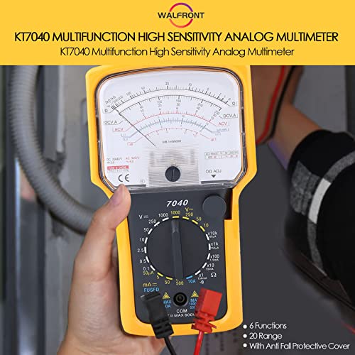 Analog Multimeter, Kt7040 Ac/Dc Analog Multimeter High Accuracy Analog Multimeter Voltage Current Pointer Multimeter Tester, Analog Pointer Multimeter #TOP4