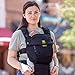 LÍLLÉbaby Serenity Airflow 6-in-1 Ergonomic Baby Carrier, Newborn to Toddler, Lumbar Support with Convertible Tote, Black