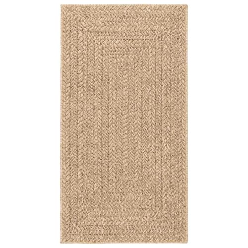 Tapis de sol intérieur extérieur aspect jute 80x150 cm pour entrée