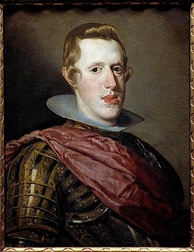 Affiche et gravure portrait du IV Roi Velazquez impression sur toile salon 60x90cm