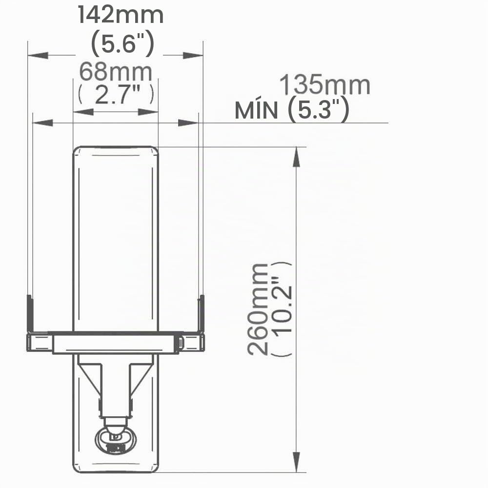 B-Tech BT77 - Soportes para altavoces (25 kg), color blanco (1 par)