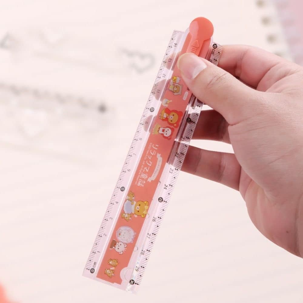 1Pcs Cute Cartoon Animal Print Plastic Rulers, Kids Ruler for School, Stationery Drawing Rulers Drafting Tools and Drafting Kits - Image 3