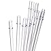 Dakoufish 11" Long Clear Reusable Plastic Replacement Drinking Straws for 30 oz & 20 oz Yeti, RTIC, Mason Jar, Starbucks, Tervis, Ninja Ozark Tumblers, Set of 12 with Cleaning Brush