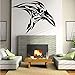 Produktbild artaslf Rabe Wandaufkleber Gothic Crow Vinyl Aufkleber Vogel Tier Wandbild Schlafzimmer Kopfteil Dekoration Krähen Abnehmbare Wohnkultur 55x42cm