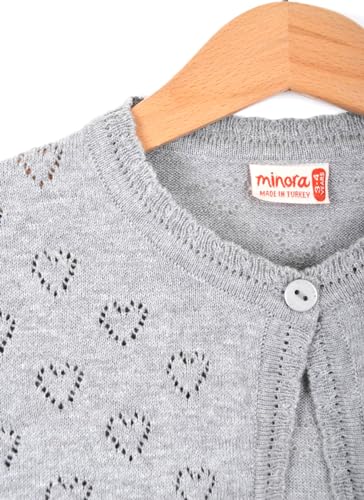 Image of Minora Long Sleeve Bolero, Girls' Knit Cardigan Shrug with One-Button Closure, Baby /Child Cotton Childrens Bolero, Sweater