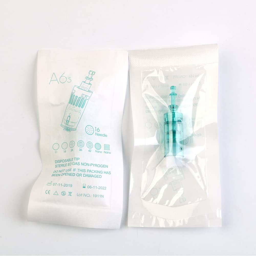SELWAY Ultima A6S Derma Pen Replacement Disposable 16 Pin And NANO Round Micro Needle Cartridge (Pack of 20, Nano Round Needle) 3