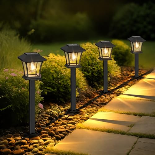 Sparkblaze 16 Pack Solar Pathway Lights Outdoor Warm White