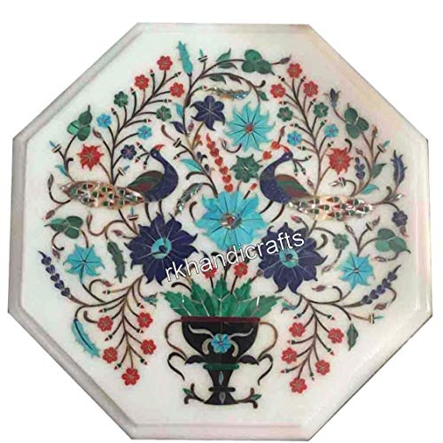 Peacock Design Inlaid Sofa Side Table Top Exclusive Marble Coffee Tabl Peacock Design Inlaid Sofa Side Table Top Exclusive Marble Coffee Tabl