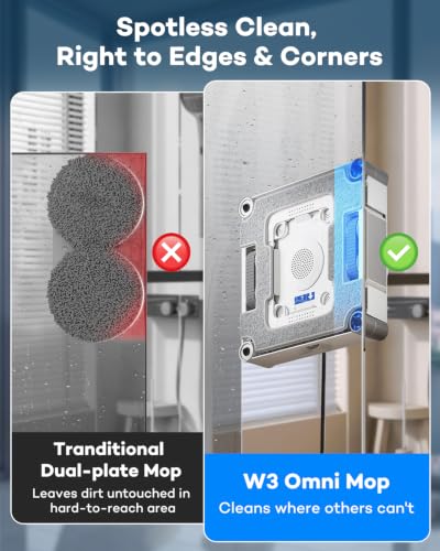 Image of W3 Omni Cleaning Pads with Bracket for ECOVACS WINBOT W3 Omni Window Robot