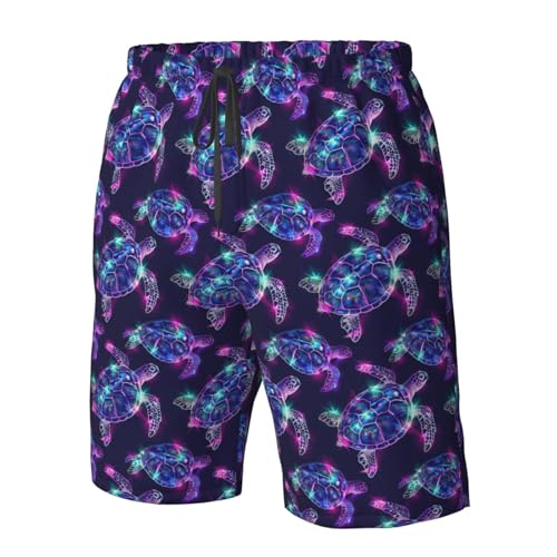 Watercolor Sea Turtle Men's Quick Dry Swim Trunks Summer Beach Board Shorts Swimming Swimwear4