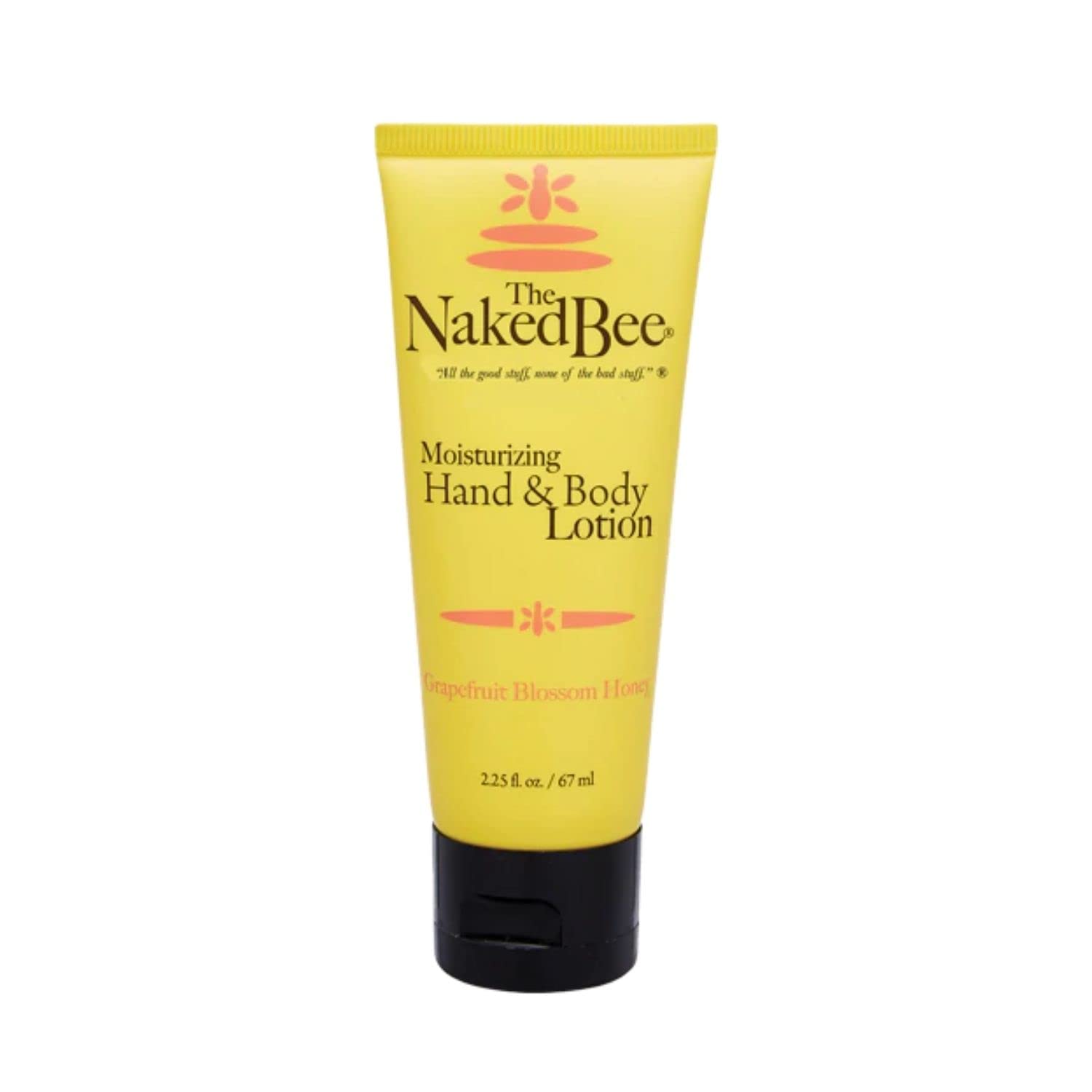 The Naked Bee Nourishing Body Lotion for All Skin Types (2.25 oz) Moisture Replenishing Lotion for Dry Skin with Orange Grapefruit Blossom Honey with Small Tube