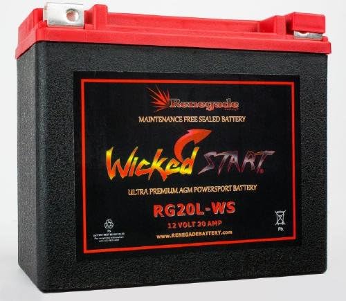 UTV Battery; RG20L-WS; 500+ CCA's; Fits Can-am (2017, 2018, 2019, 2020, 2021, 2022, 2023) Maverick X3 / Maverick X3 Max/Maverick X3 Turbo/Maverick X3 X