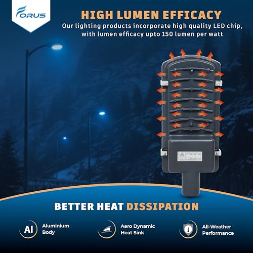 Image of Forus 100W Blue Street Light Outdoor LED IP66 Waterproof Decorative Focus Lamp for Road Garden Events Security Terrace Landscape Pathway Building Festival Stage Party Celebration Lighting - 1 Pc