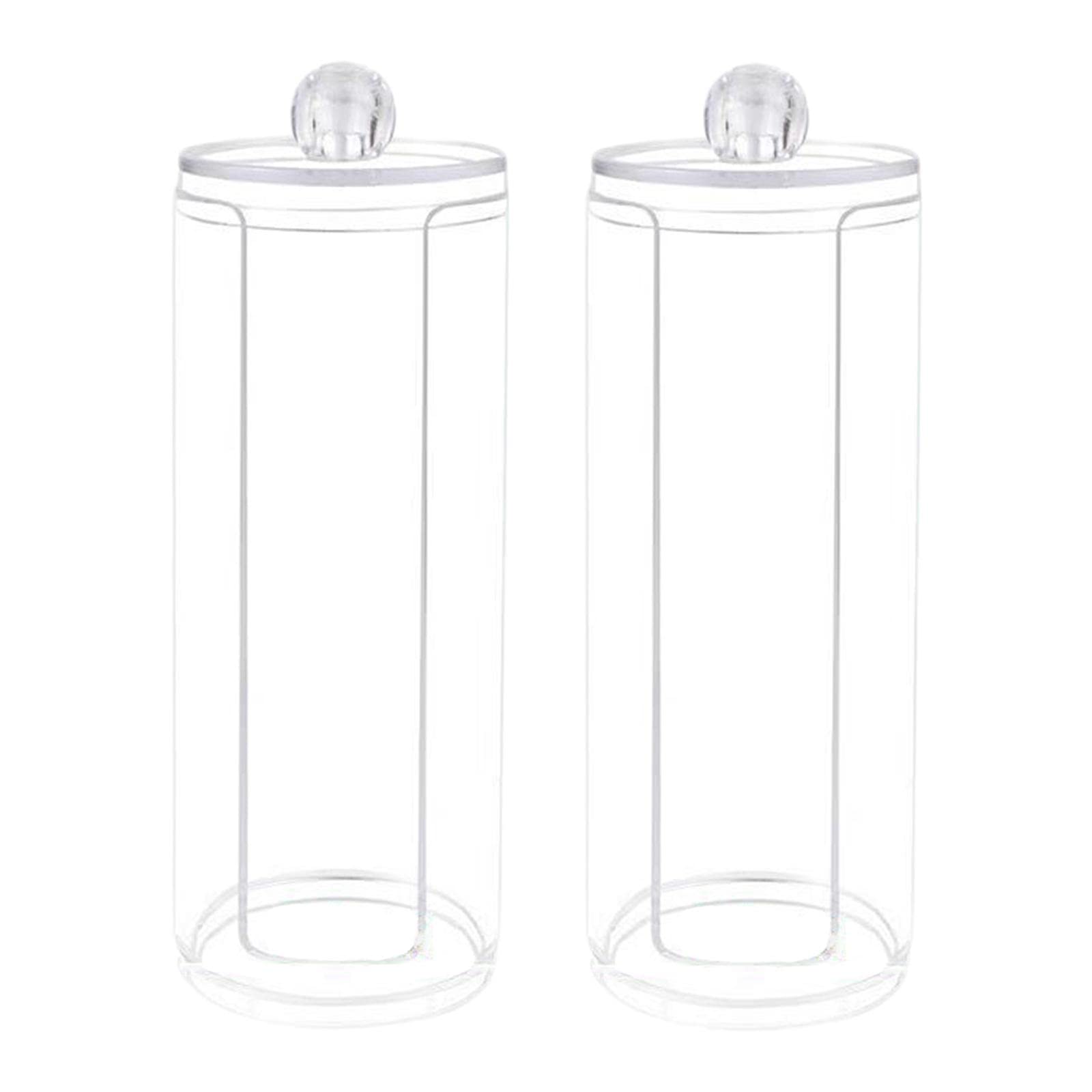 Porte-chouchous en acrylique et organisateur d'élastiques pour coiffeuse, lot de 2