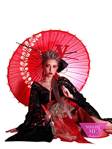 Amazon.co.jp: ヴァニティミィ 花魁 コスチューム フェザー花魁 和柄 