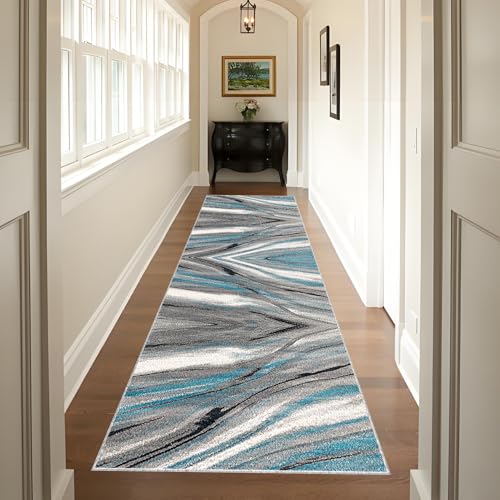 Alfombra de pasillo antideslizante y lavable para cocina o entrada, 50x200 cm 3
