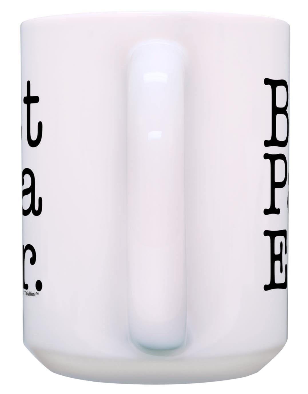 ThisWear Papa Gifts for Men Best Papa Ever Papa Gag Gift Funny Papa Gift 15oz Ceramic Coffee Mug with Handle White