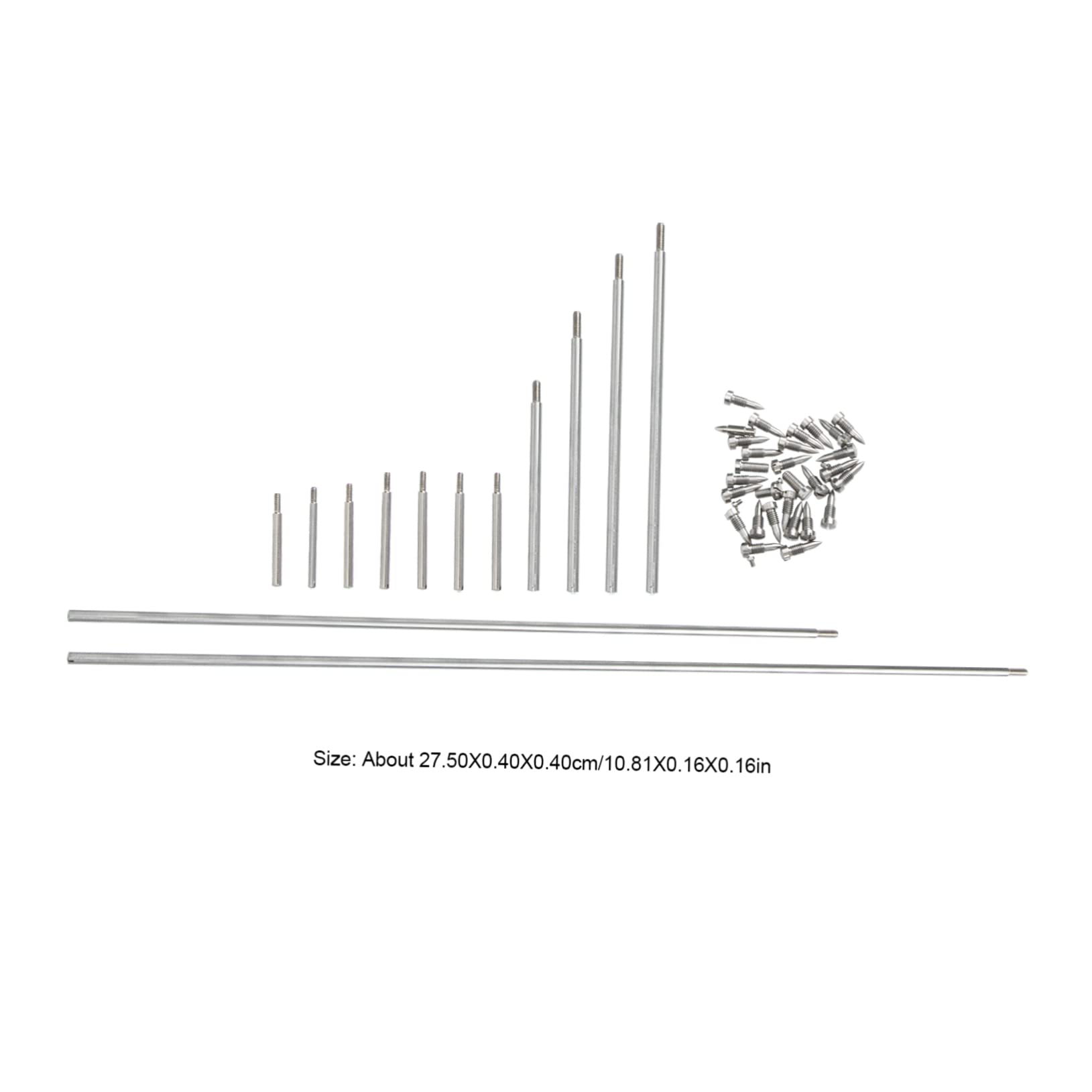 HANABASS 1 Set Saxophone Repair Tools Kit Bass Sax Maintenance Accessories with Threaded Rods Screws for DIY Enthusiasts and Professional Players