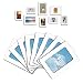 Lubber 12-Pack Magnetic Picture Frame for Refrigerator Magnets 4'' x 6'', 2.5'' x 3.5'', White