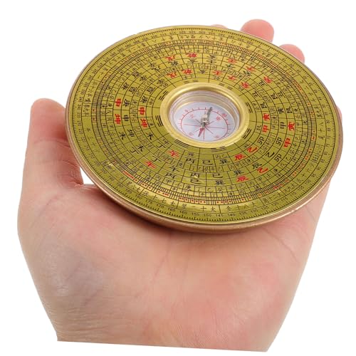 Brújula China de Aleación Pequeña Metálica Feng Shui miniatura 7