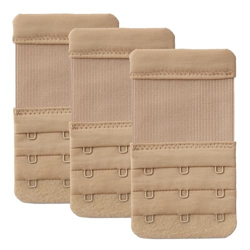 Image of Women Bra Extender 2 Hook Soft Elastic Bra Extension Extenders Pack of 3