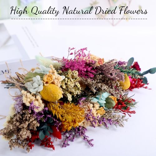 Ramo mini flores secas 48 piezas decoración natural boho miniatura 3