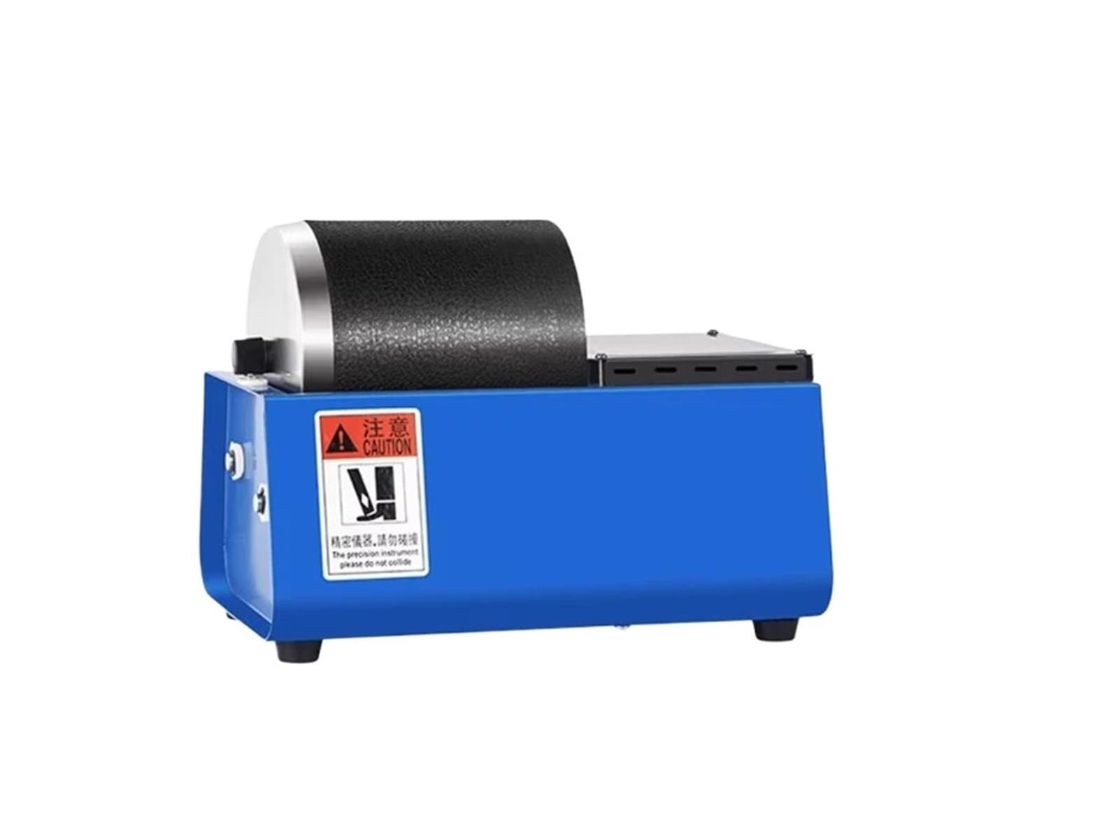 JVDDI Jewelry Polishing Machine Rubber Tumbler Drum Grinder For Gold Silver Metal Gemstone Precision Finishing Household(Blu)