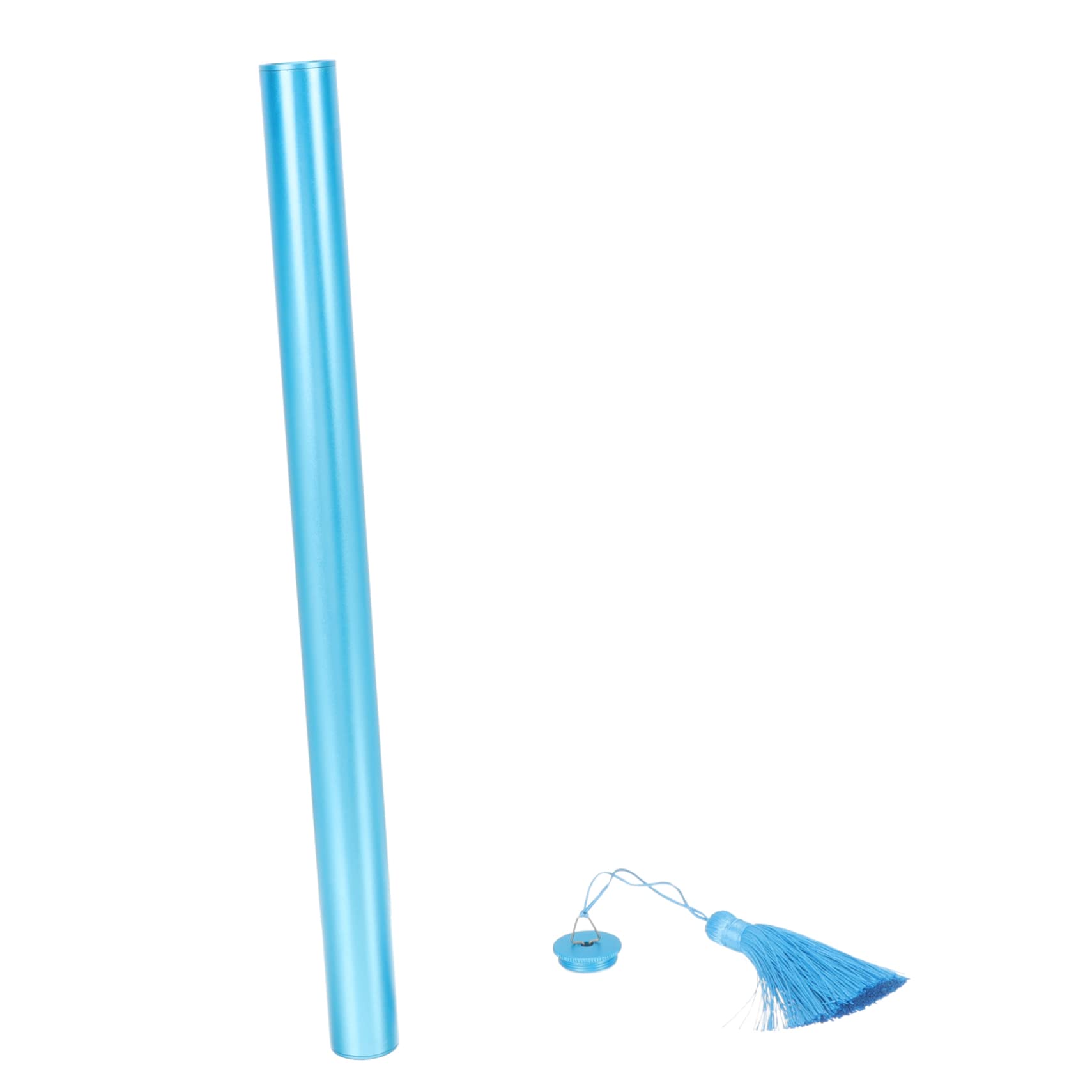 BESPORTBLE Tube Cover Dulcimer Storage Tube Dulcimer Case Dulcimer Bucket Dulcimer Accessories Dulcimer Storage Case Dulcimer Part Metal Dulcimer Sleeve Aluminum Alloy Blue