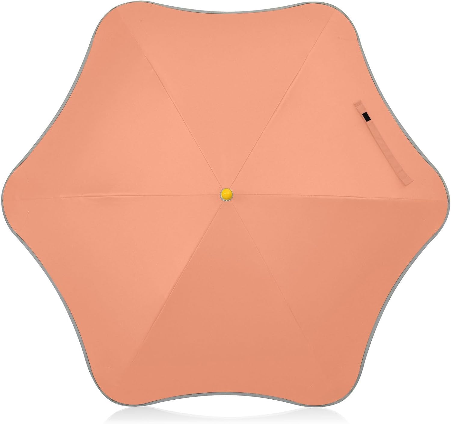 Light Orange Kids Toddler Umbrella Rain & Windproof Kids Umbrellas with Reflective Strip for school with Easy-Grip Hook Handle
