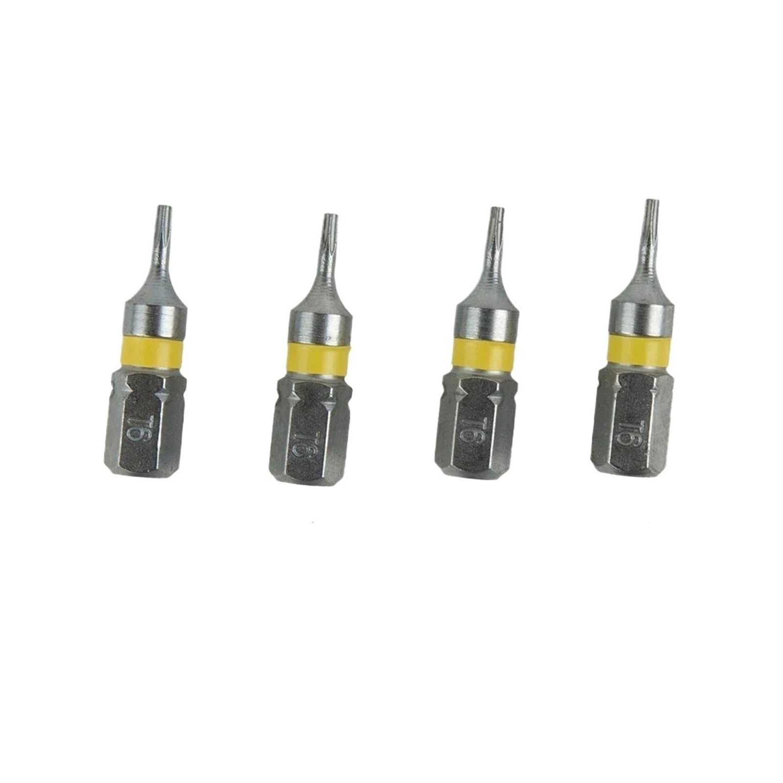 UAYPLMBI 4Pcs 25mm T6, T8, T9, T20, T15, T25, T30, T40, T10 Screwdriver Bits Set Electric Head