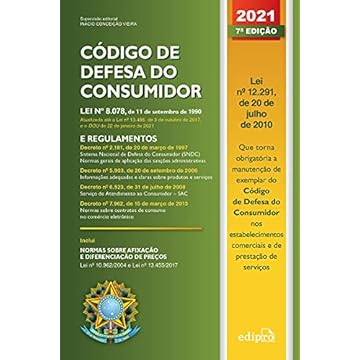 Capa do livro Código de Defesa do Consumidor 2021: Lei nº 8.078, de 11 de setembro de 1990: lei e regulamentos