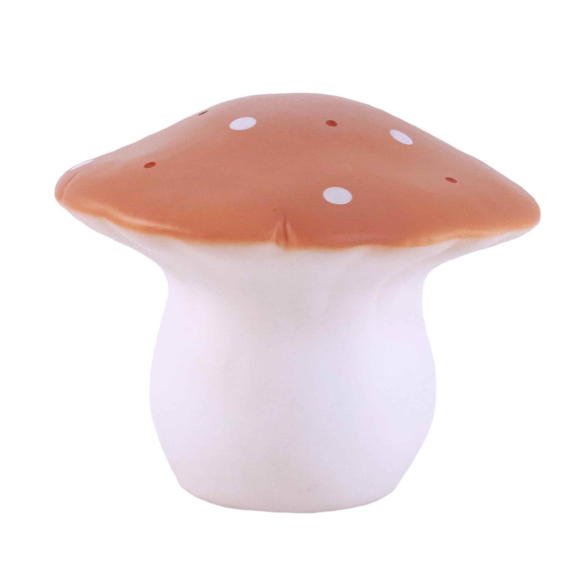 Egmont Toys Pilzlampe „Mushroom“, Rot – Kinder-Lampe handbemalt, 1,5 W LED – Dekoratives & sicheres Nachtlicht für Baby‑ & Kinderzimmer (Terra Rot Braun, Mittel Ø26X20)