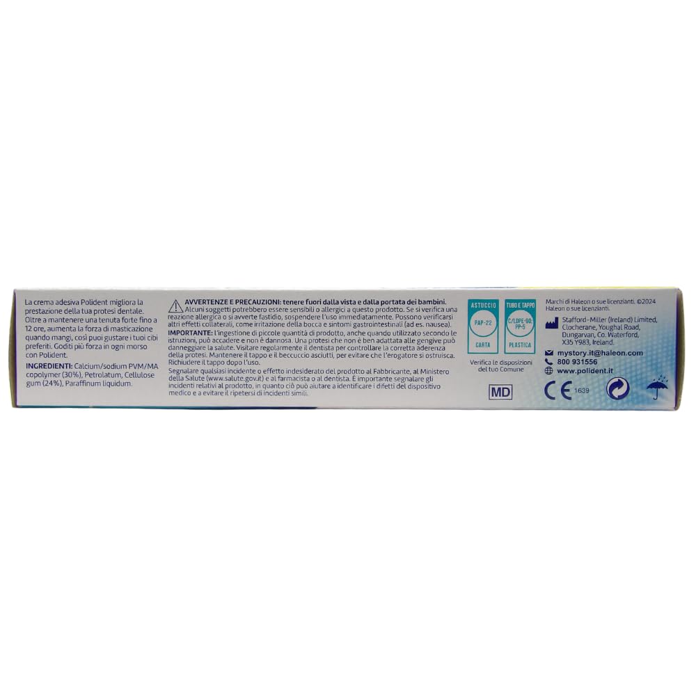 Adesivo Per Apparecchi Dentali, GUSTO NEUTRO. Più Forza In Ogni Morso. Forte Tenuta Per Tutto Il Giorno 70g (2 Confezioni)