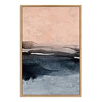 SIGNWIN Framed Canvas Wall Art Abstract Sea Landscape Canvas Prints Home Artwork Decoration for Living Room,Bedroom - 16x24 inches