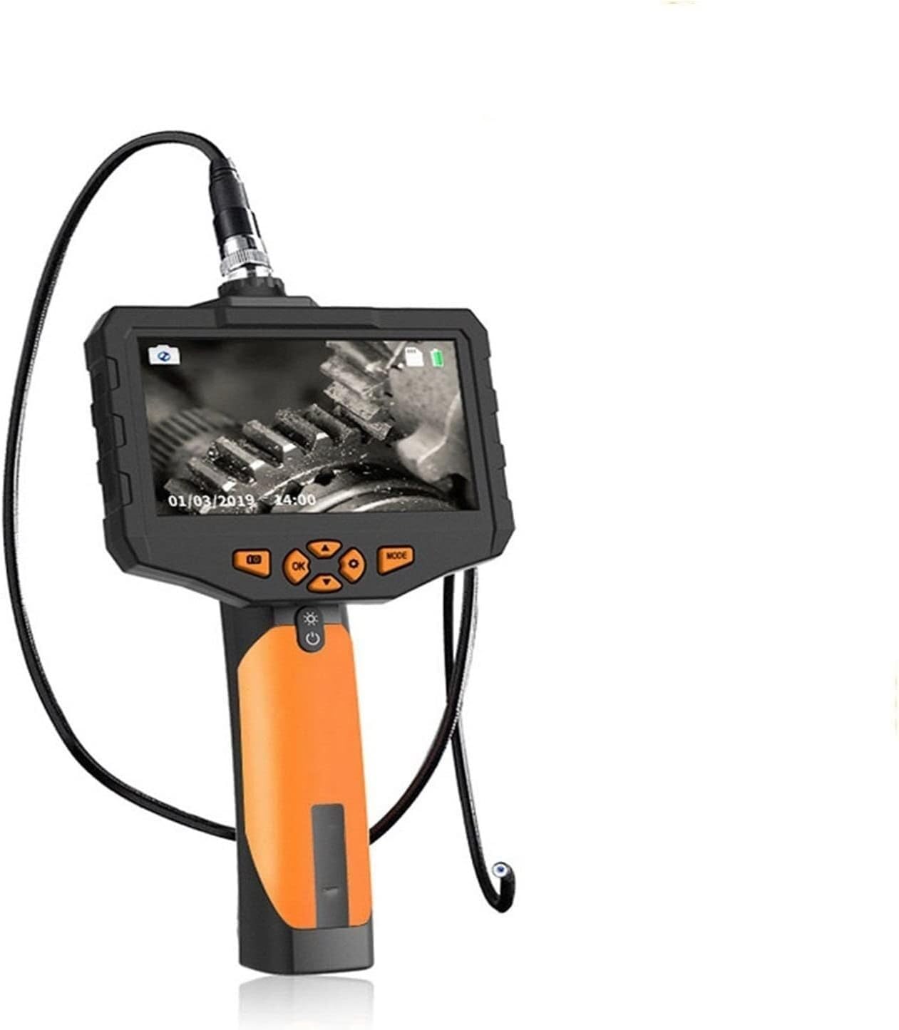 Kamera Narzędzia dla mechaników 5.5mm Przemysłowa kamera endoskopowa 2.0MP Kamera inspekcyjna 5-calowy ekran LCD 1280P HD IP67 1m