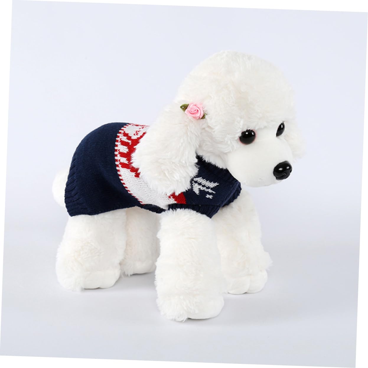 FRCOLOR 3pezzi Maglione Invernale Per Animali Con Motivo Renna Cappotto Caldo Per Cani e Gatti Per Festività Natalizie