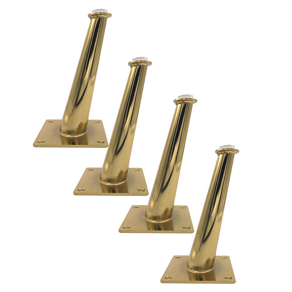 coniche, Accessori per mobili in Metallo in Ferro, Gambe di Supporto per Armadio(Set di 4),per Divano/Armadio per Trucco/Armadio/Comodino