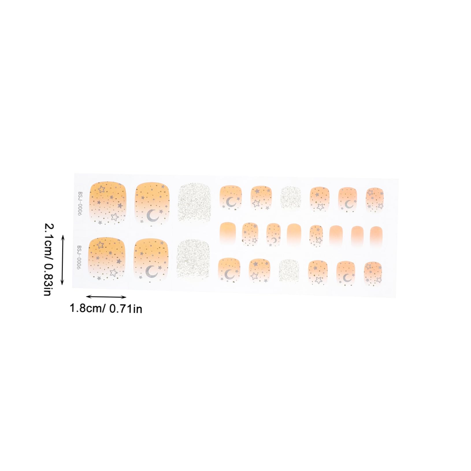 PACKOVE 3sets Sticker Unghie Gel Semi Polimerizzati Per Decorazione Adesivi Per Unghie Design Facile Applicazione e Rimozione Per e Ragazze Include e Bastoncino
