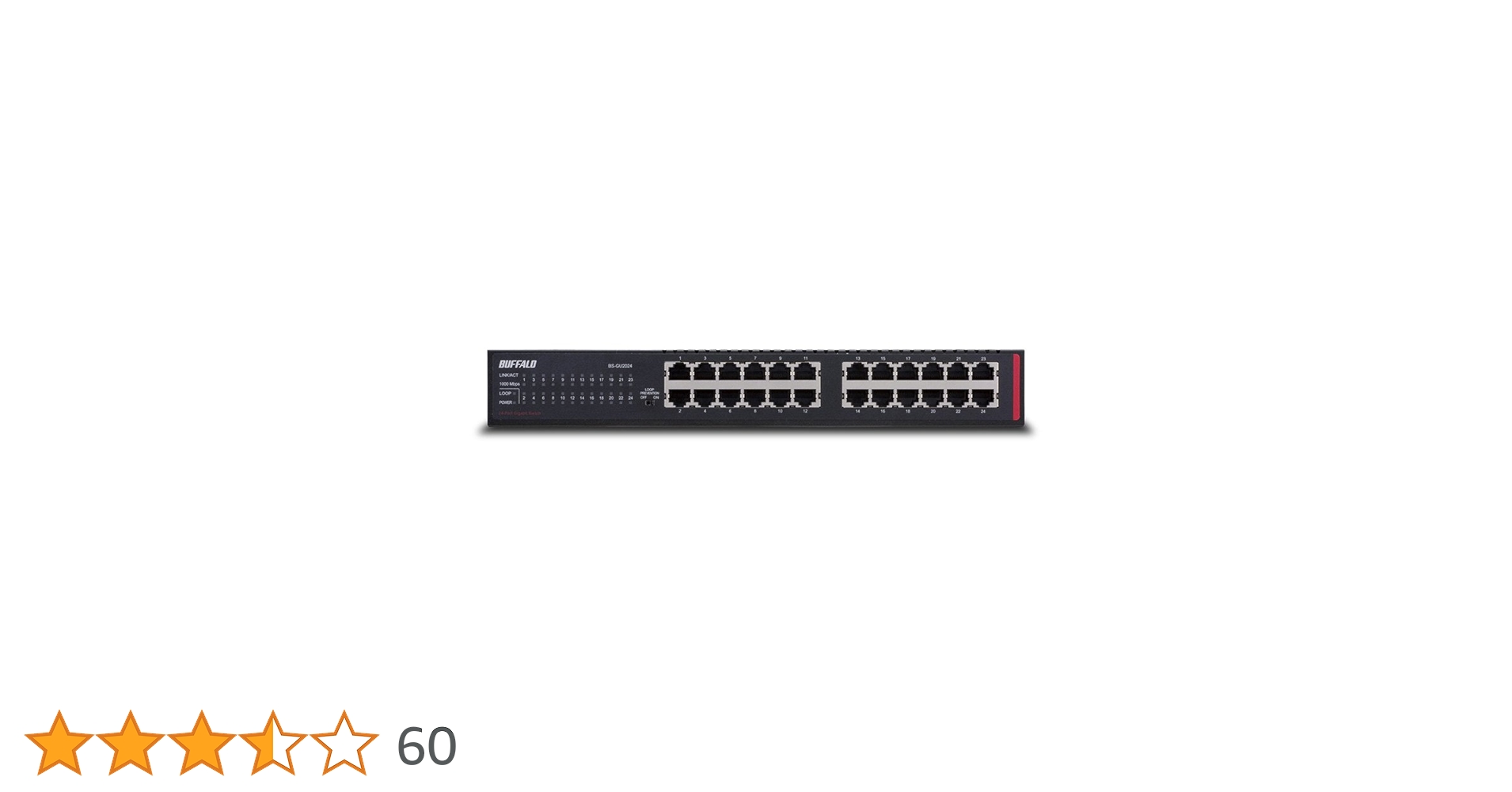 BUFFALO BS-GU2224 アンマネージスイッチ 24ポート Giga BUFFALO BS-GU2224 アンマネージスイッチ 24ポート Giga BS